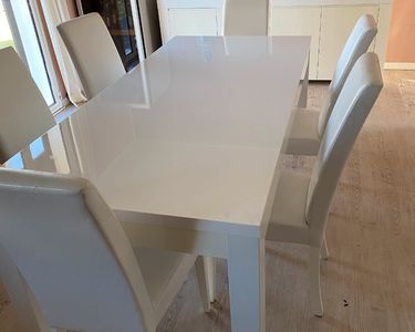 Commode 6 Tiroirs 155x50x70 Cm - Marron - Panneau De Particules - Bon état