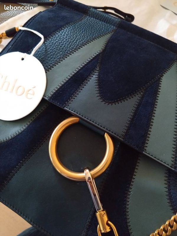Chloé Faye sac à bandoulière Suede Patchwork (image 4)