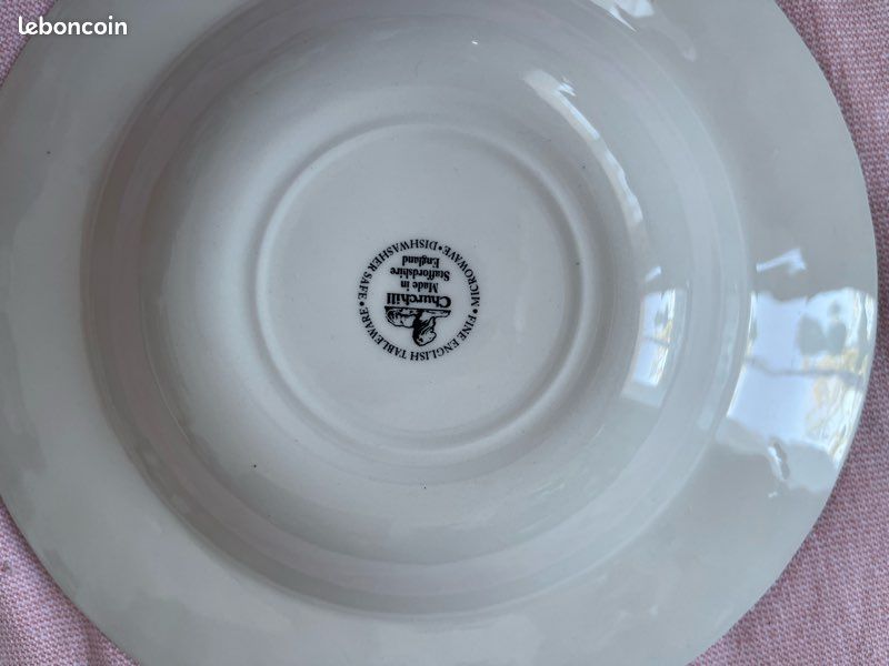 Assiette creuse neuve - collection Churchill (image 4)
