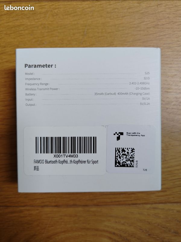 Famoo S25 - Écouteurs Bluetooth (image 3)