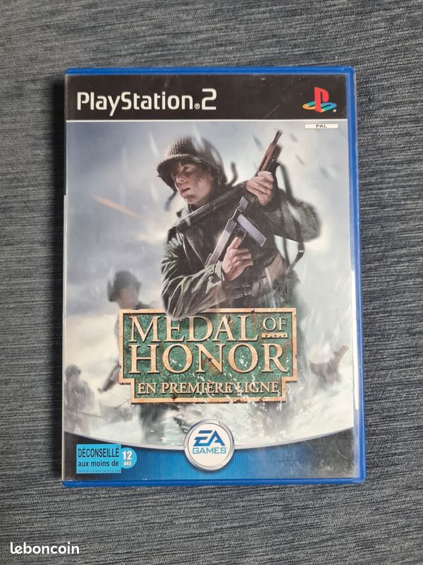 Jaquette Seule PS2 Medal Of Honor (français) - état Correct, Seulement La Boîte Du Jeu, Pas Le CD