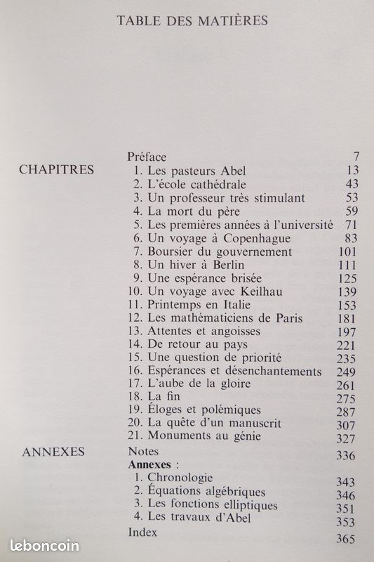 NEUF. Abel. Un mathématicien romantique - Ore (image 5)