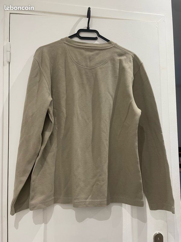 Pull col rond AIGLE taille L beige/camel (image 2)