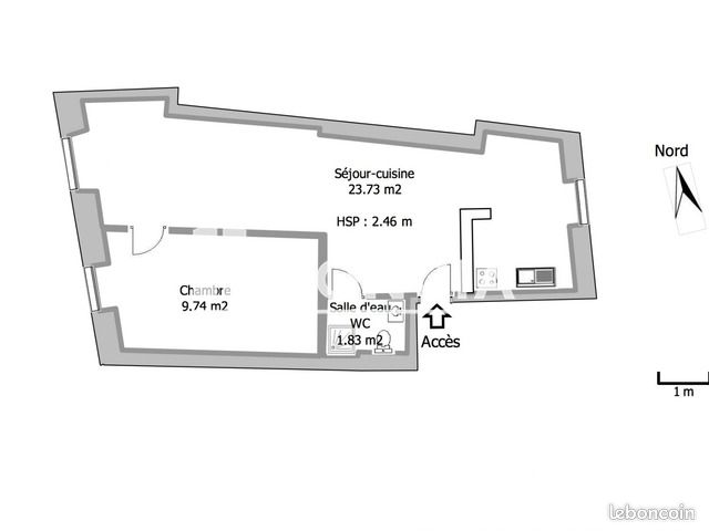 Appartement a louer melun - 2 pièce(s) - 35 m2 - Surfyn