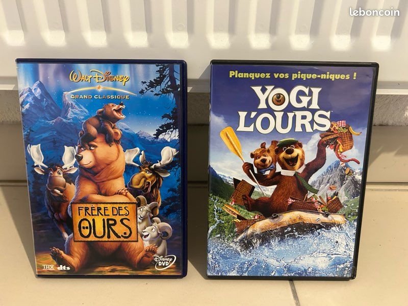 Lot dvd Disney Frère des Ours et Yogi l’Ours (image 1)