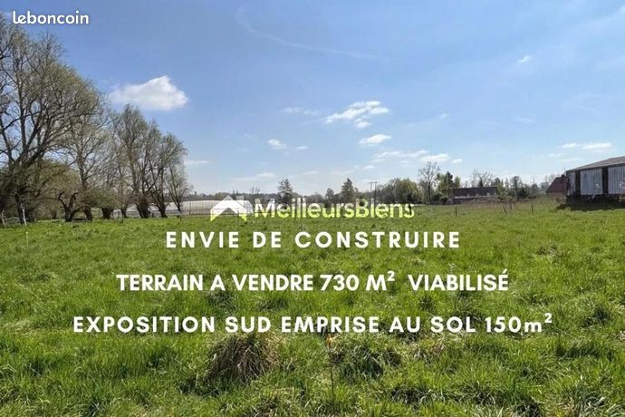 Terrain 730 m² Cobrieux