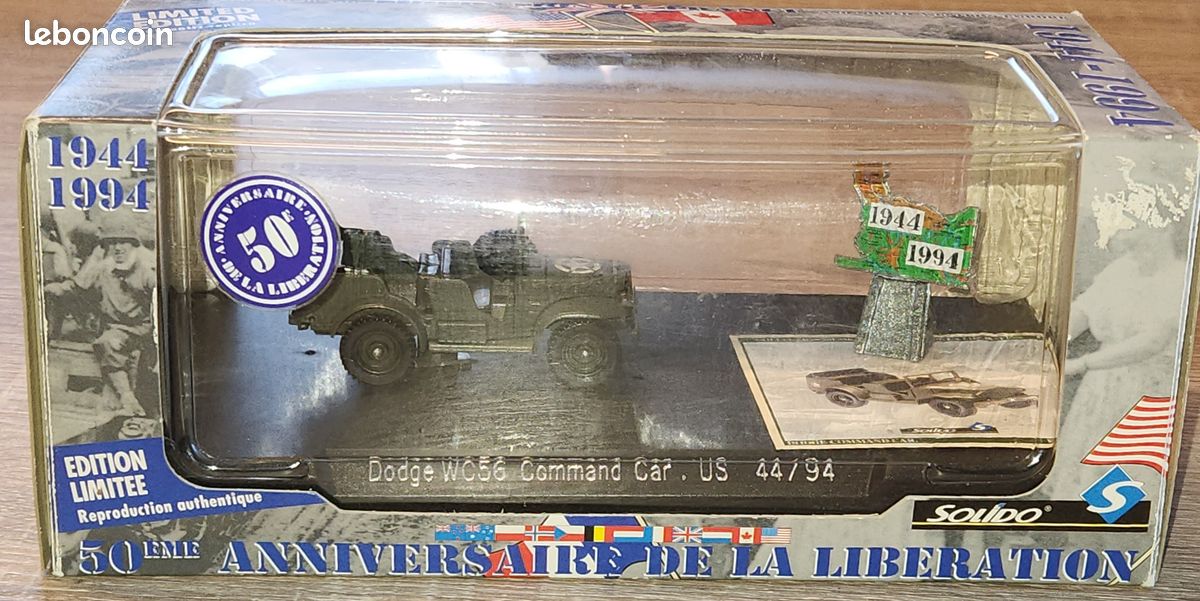 Solido. JEEP Willys avec bateau Militaire 1/43° 07/1982 | Vieille  Collections