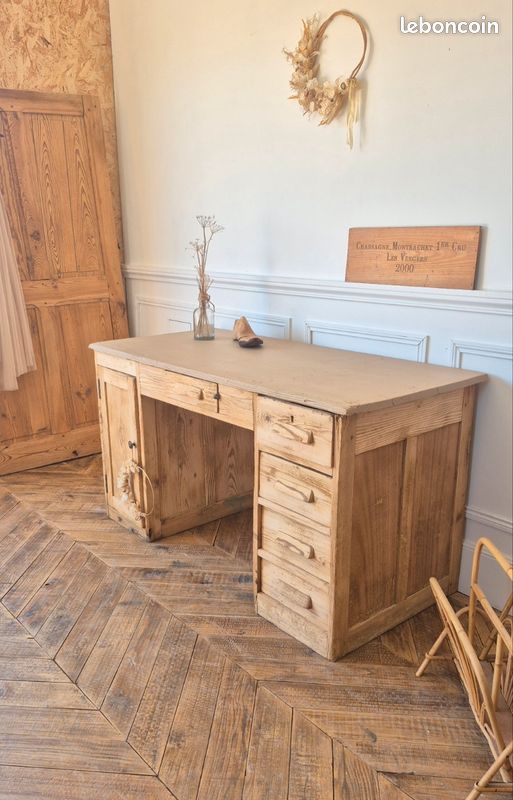 Bureau Ancien Bois (image 1)