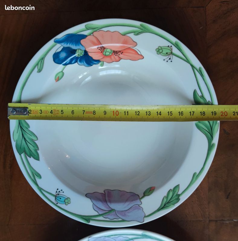 2 petites assiettes creuses Amapola Villeroy & Boch Porcelaine (image 7)