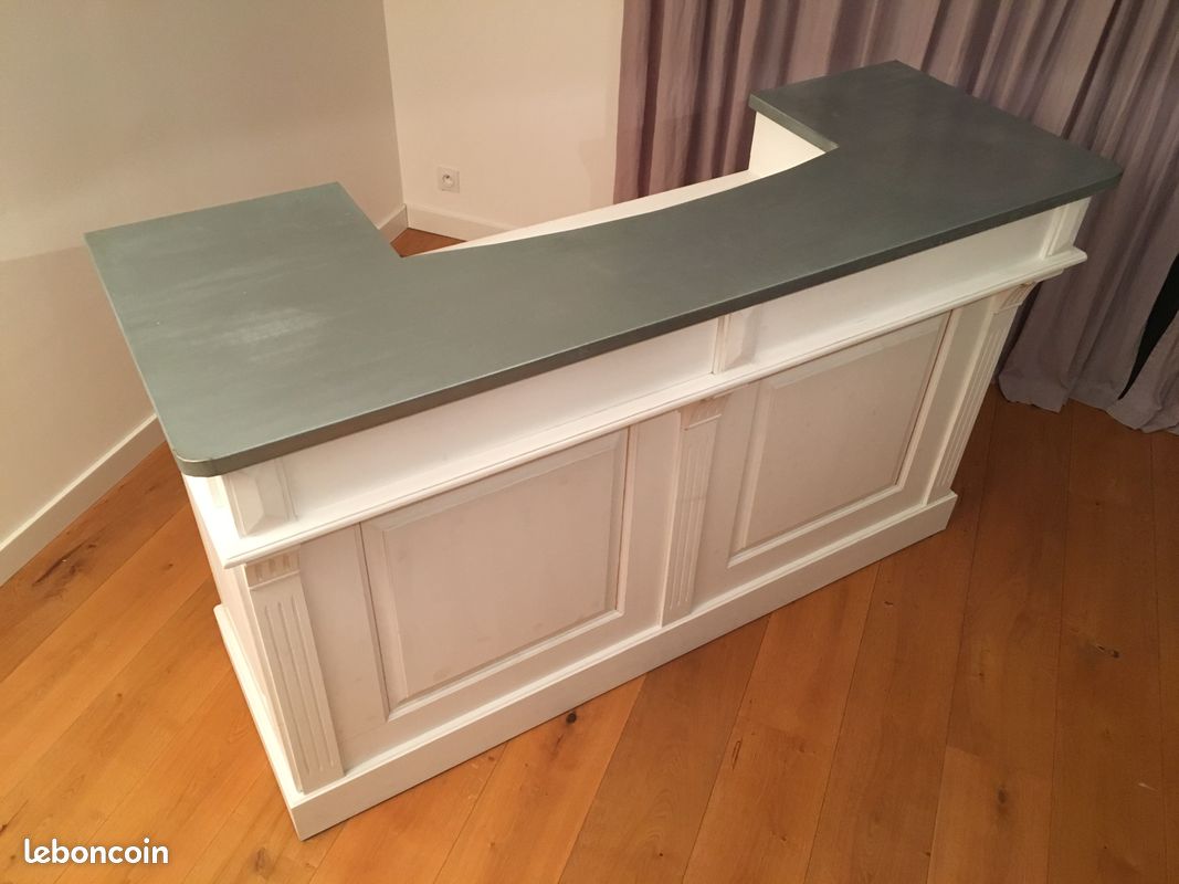 Meuble bar comptoir en pin massif (image 3)