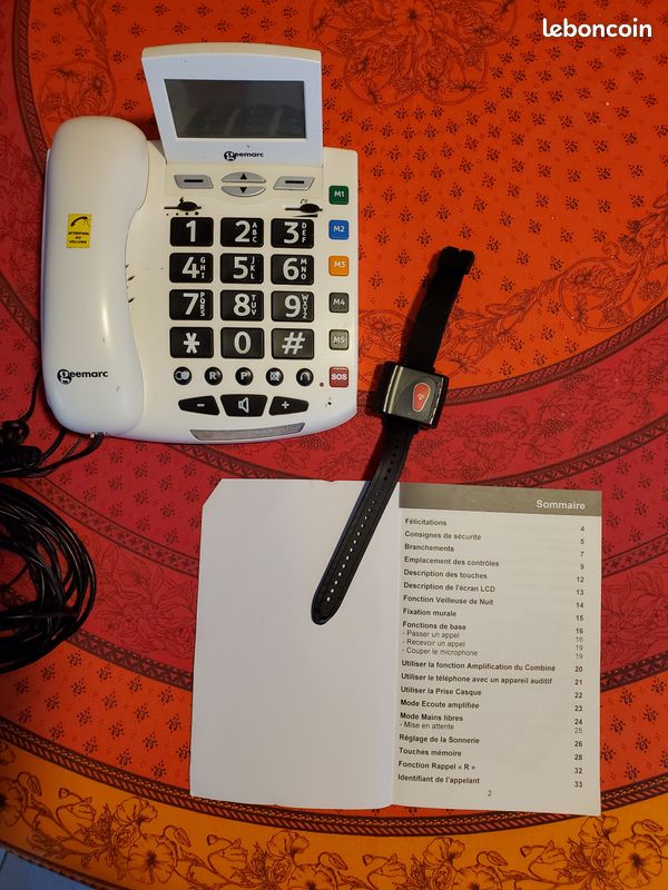 Téléphone personne agée ou basse vision avec SOS (image 2)