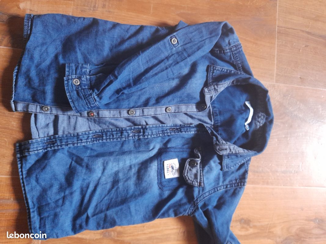 Chemise jean garçon 4 ans (image 1)