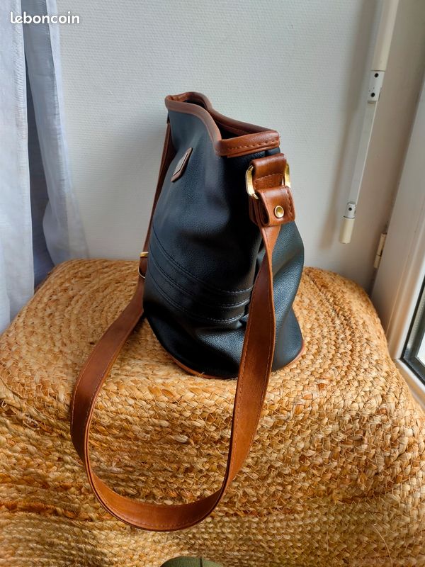 Sac a main noir et marron Accessoires Bagagerie