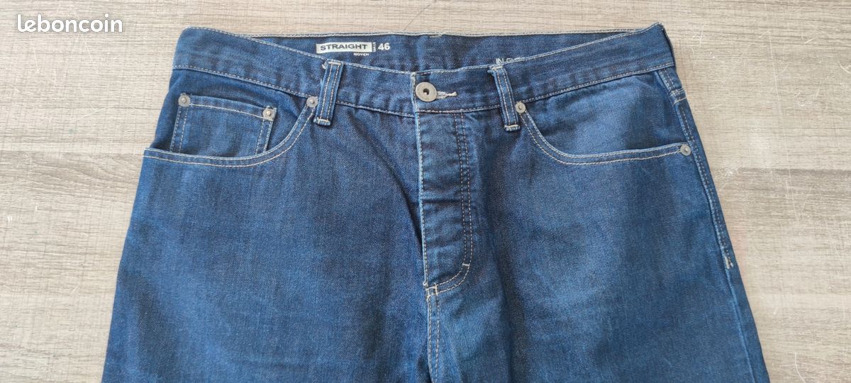 Ancien jean femme bleu marine étiquette noire taille 4 ... - eBay