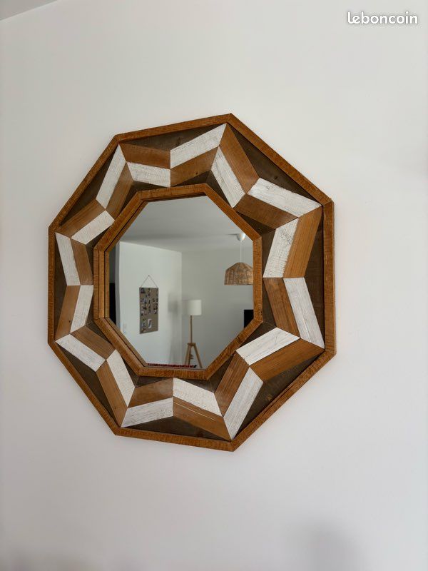 Miroir bois Becquet (image 1)