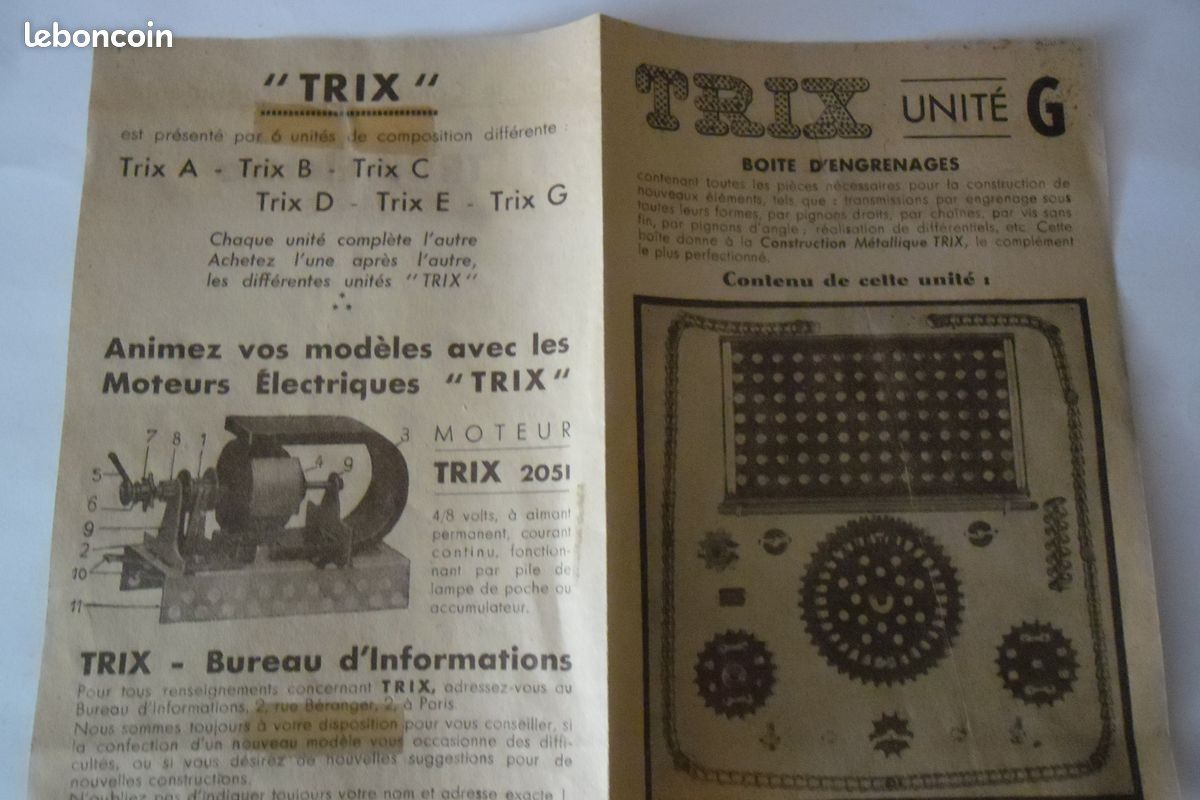 2 anciennes boites de mécano Trix (image 11)