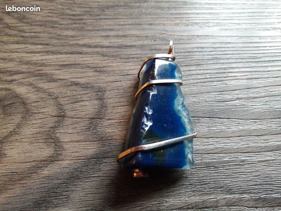 Grand pendentif vrais pierre ( 6cm ) (image 1)
