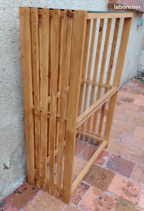 Étagère bois et verre (image 2)