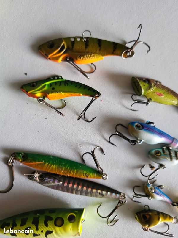 Lot De Leurres De Pêche Vintage Bagley (réf #19653) – Crankbait Plastique Pour Poissons D'eau Douce