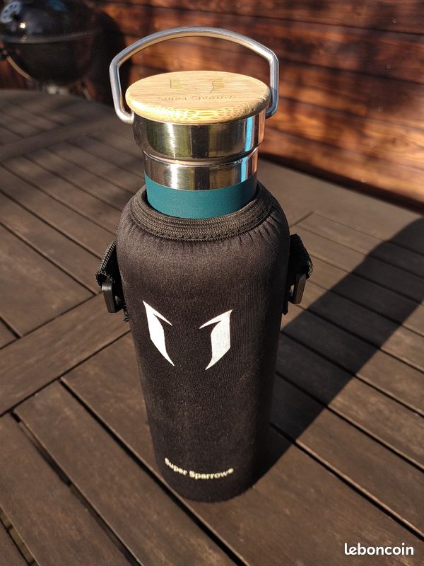 Gourde Isotherme Super Sparrow 500 Ml – Acier Inox 18/8, Étanche, Sans BPA – Idéale Sport & Bureau