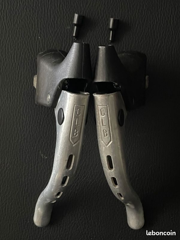 Aluminium KIT LEVIER DE FREIN PERFORE ET REPOSE MAIN PAIRE COCOTTE VINTAGE VELO COURSE 22.2MM ALU | Acier Cr-Mo Soldes
