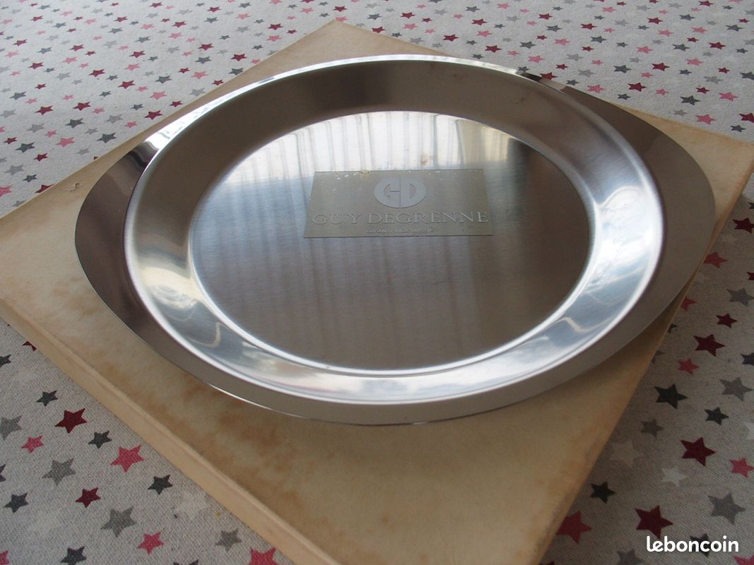 Plateau 5 compartiments Guy Degrenne en inox - Arts de la table