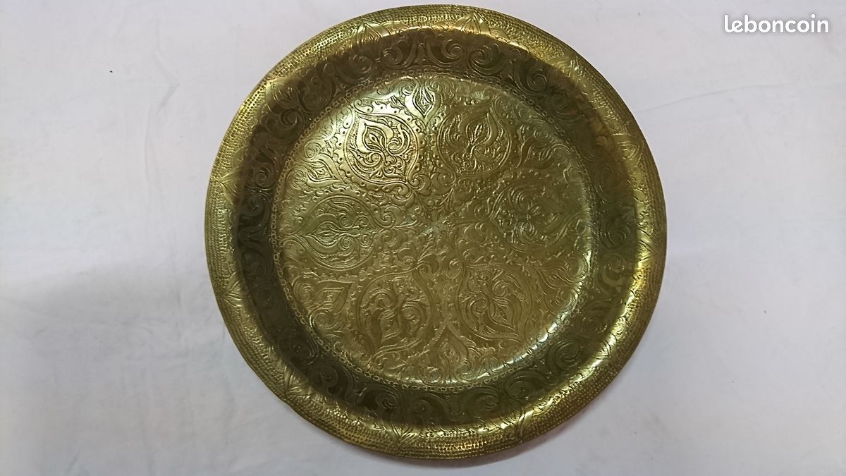 2 Plateaux Marocains Cuivre Ancien (image 1)