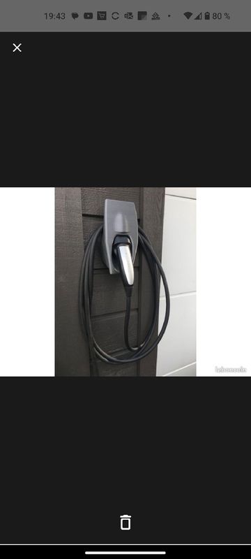 Support cable Mural Robuste + Fonction stockage du câble VE - Prise Tesla  Plug - Wall Connector - UMC - Sur-Mesure pour Voiture Électrique - Format Type  2 - Équipement auto