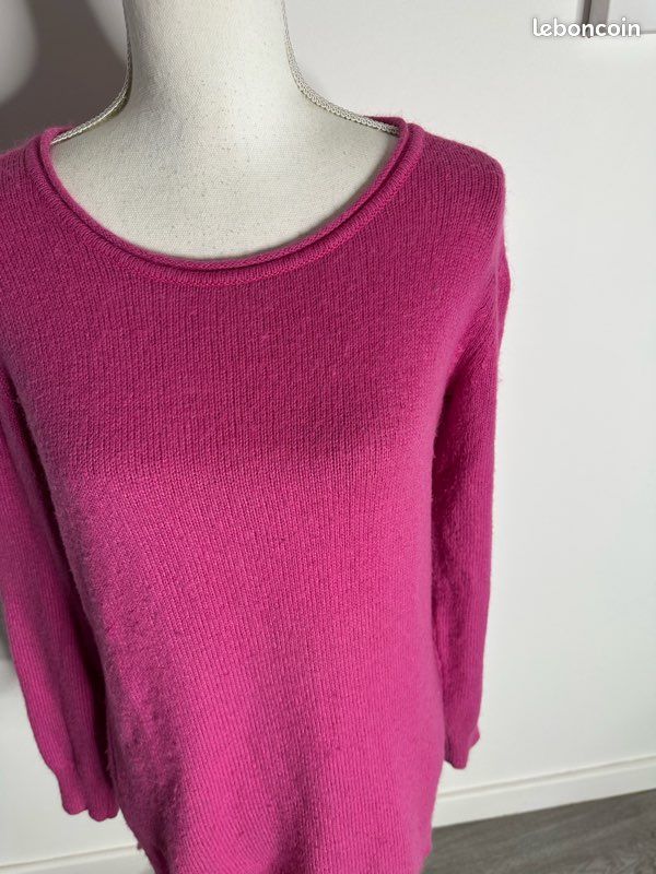 Pull rose bonbon angora balsamik T38/40 M/L (image 2)