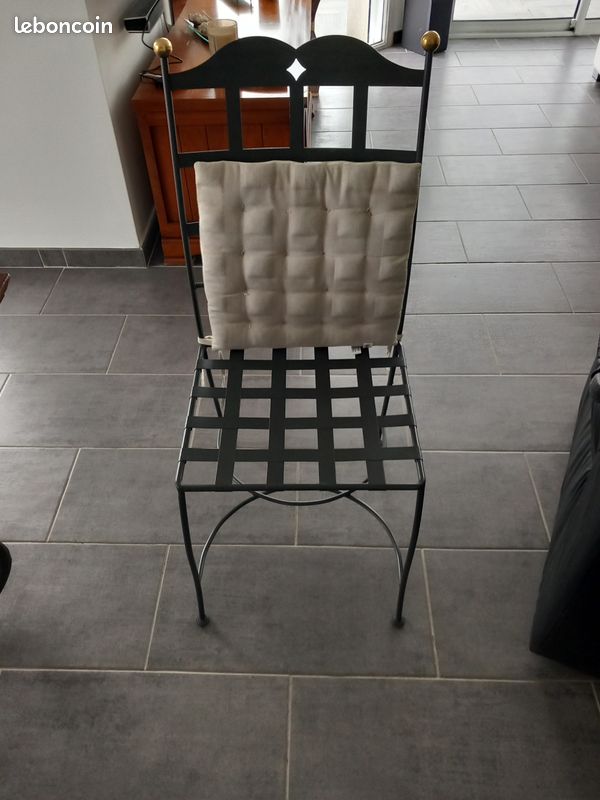 6 chaises fer forgé (image 2)