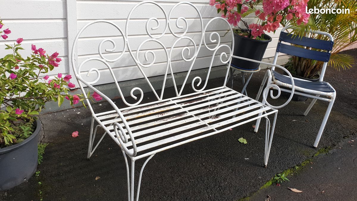 Banc en fer forgé (image 3)
