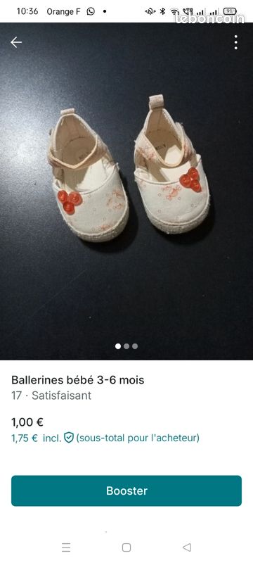 Chaussures bébé pointure 17 Chaussures