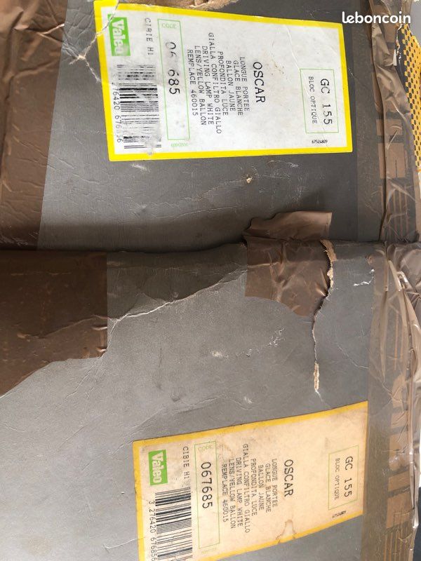 Paire neuve Cibié Oscar – Valeo 067685 GC155 (1990) A110 R8G (image 3)