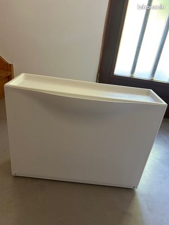 Meuble à Chaussures IKEA TRONES Blanc – Rangement Mural Fin 2 Compartiments