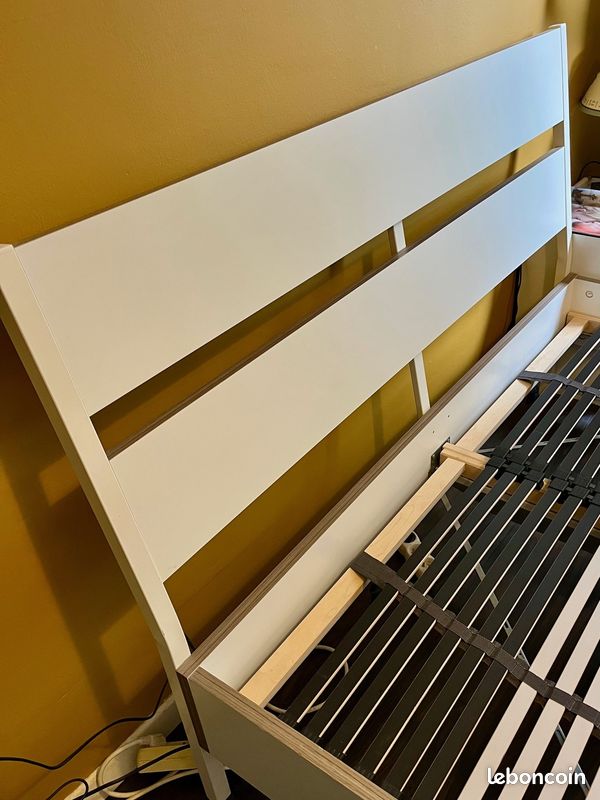 Lit + sommier 140x200 IKEA (image 4)