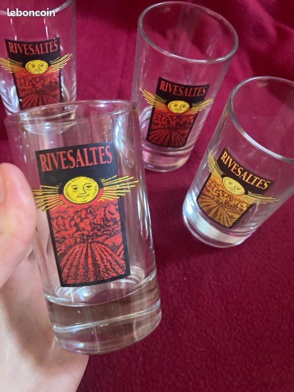 Lot 4 verres rivesaltes (image 2)