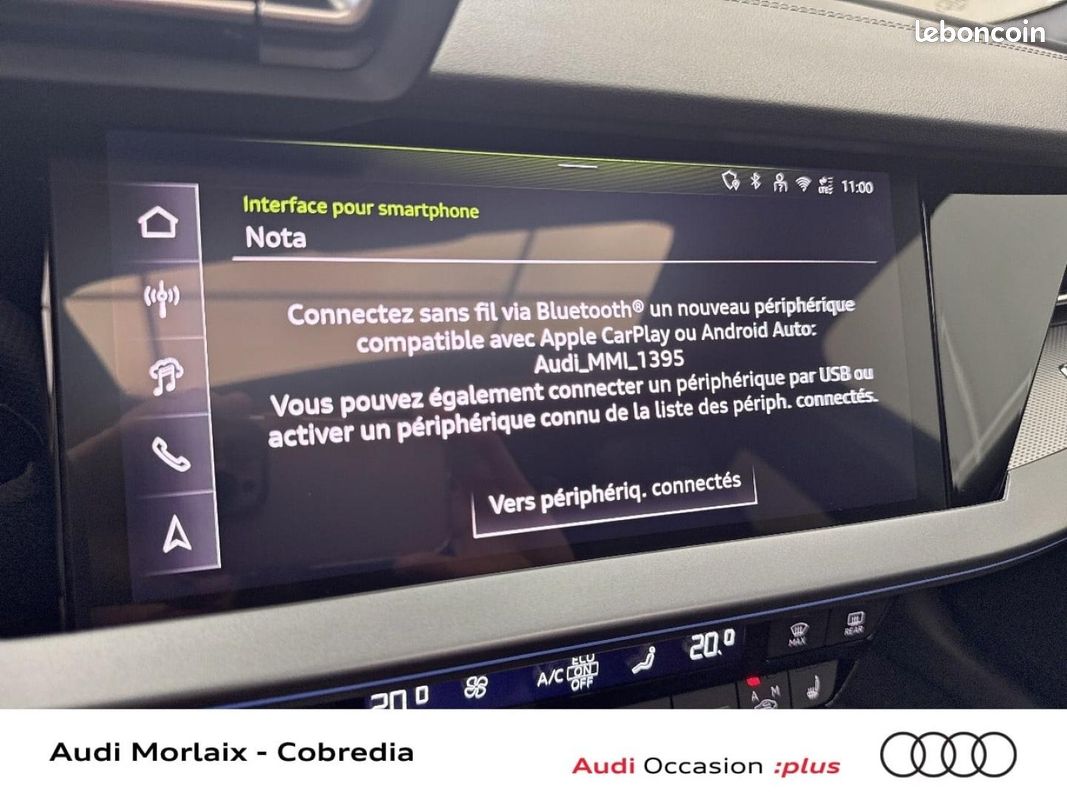 Audi A3 Sportback 1.5 TFSI 150ch Hybride S line S tronic 7 (image 26)