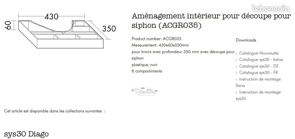 Aménagement intérieur de tiroir sdb (image 2)