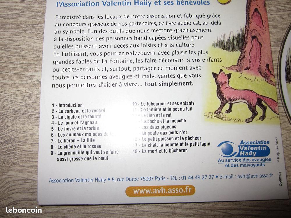 Cd des fables de la fontaine raconté (image 2)