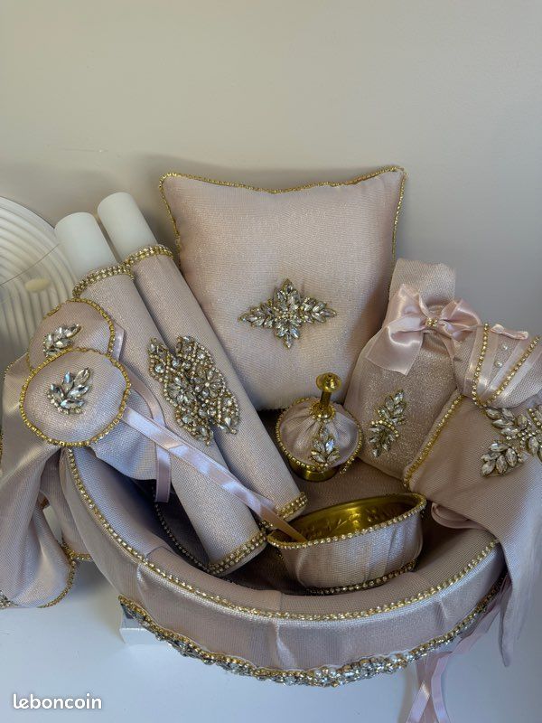 Corbeille Henna rose et strass (image 3)