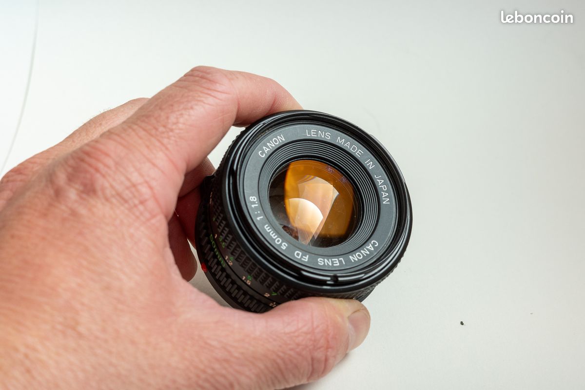 Canon FTb Avec Objectif Canon FD 50mm F1.8 SC Chrome Nose - Appareil Photo Argentique Révisé