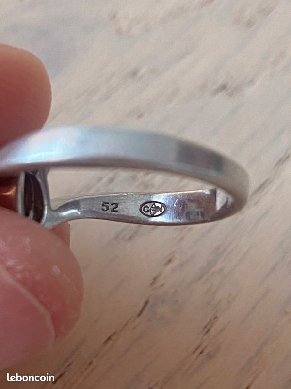 Bague Solitaire En Argent Massif Avec Zirconium – Taille 52, Style épuré Et Brillant