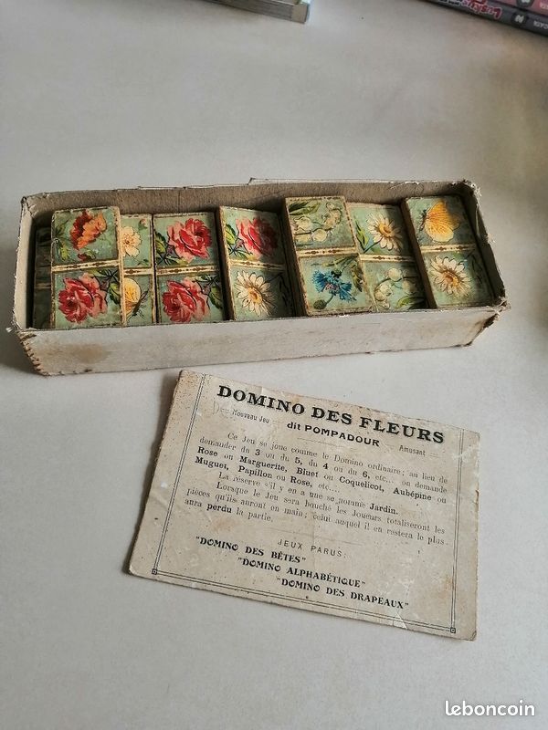 Dominos des fleurs Madame de Pompadour (image 1)