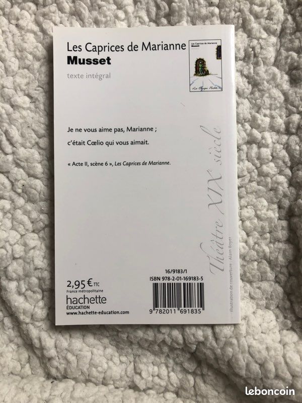 Livre Les Caprices de Marianne de Musset (image 3)