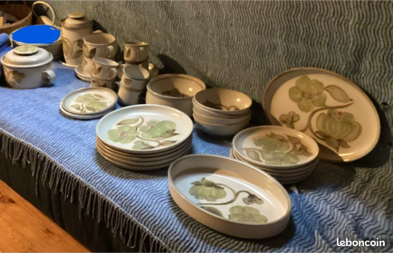 Service De Table En Grès émaillé Anglais – Denby Troubadour – Très Bon état