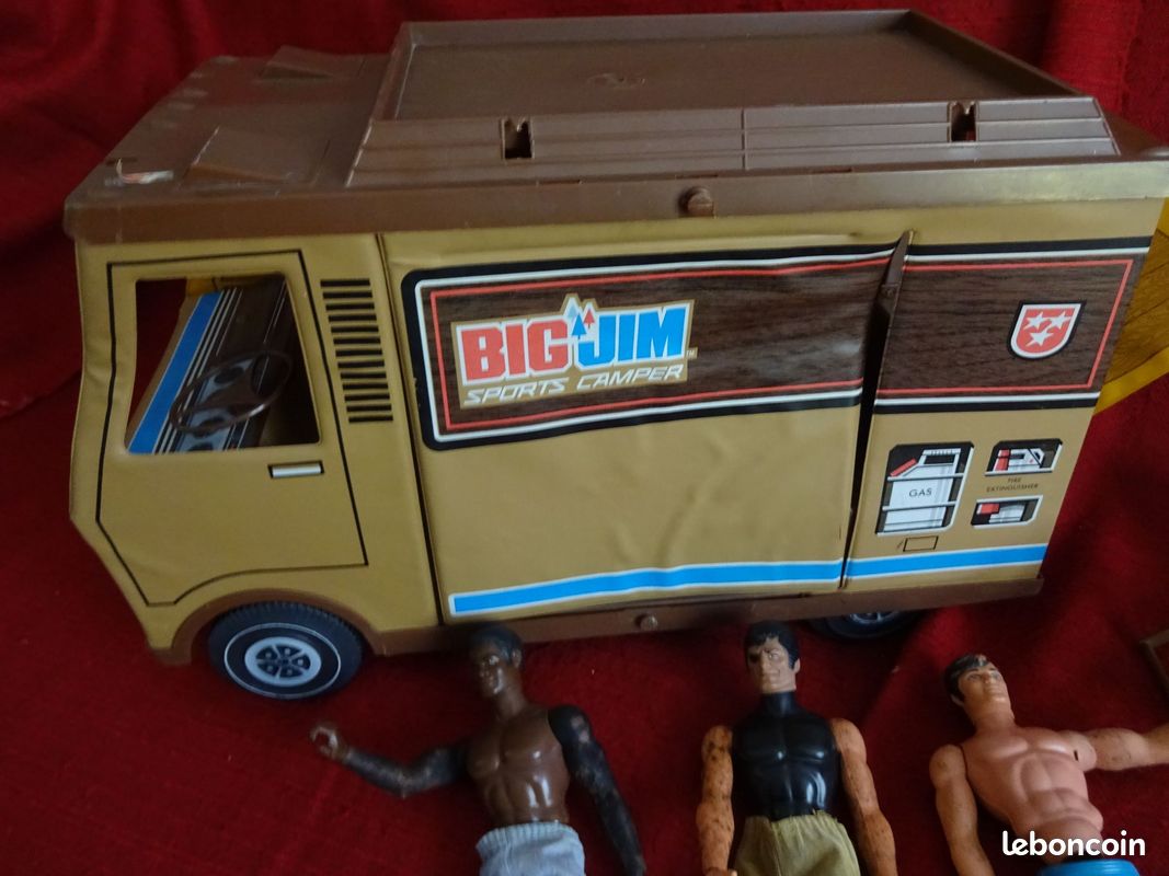 Big Jim - Camper / Wohnmobil + Boot + Camping Zubehör ! Caravan
