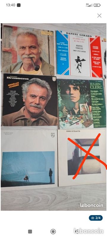 Vinyle dire straits boney m Reinhardt brassens Montand (image 1)