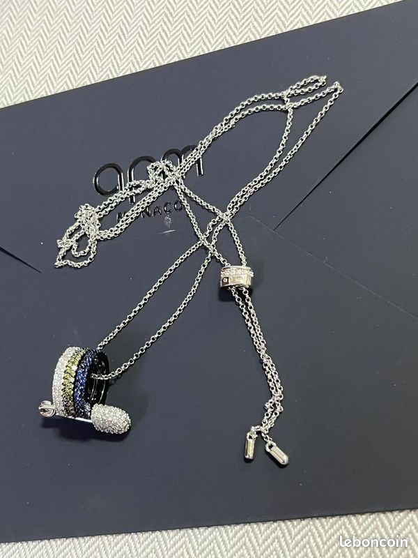 ✨ Collier APM Monaco - Design épingle à nourrice tricolore ✨ (image 2)