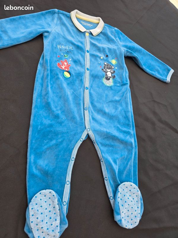 4 Pyjamas Bébé Garçon 18 Mois (Petit Bateau, Sergent Major, Noël...) (image 10)