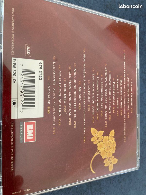 Edith Piaf - lot de 2 albums (Best of et Live) (image 2)